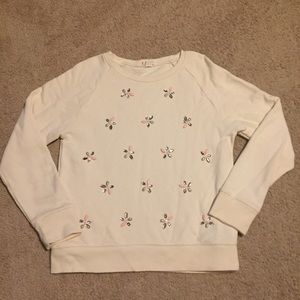 Crewcuts 12 Girls Youth Snowflake Sweater E6142
